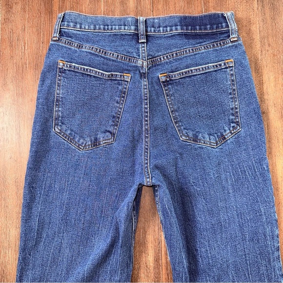 Abercrombie & Fitch Slim Straight Ultra High Rise Jeans dark blue LONG - Picture 15 of 16
